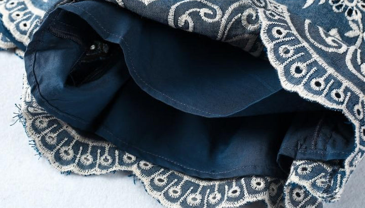 Floral Jeans Playsuit