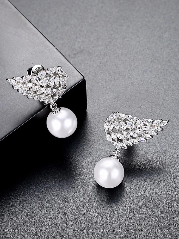 Pearl Wings Earrings