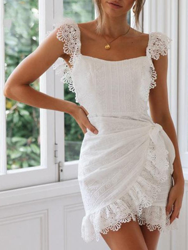 White Lace Summer Dress