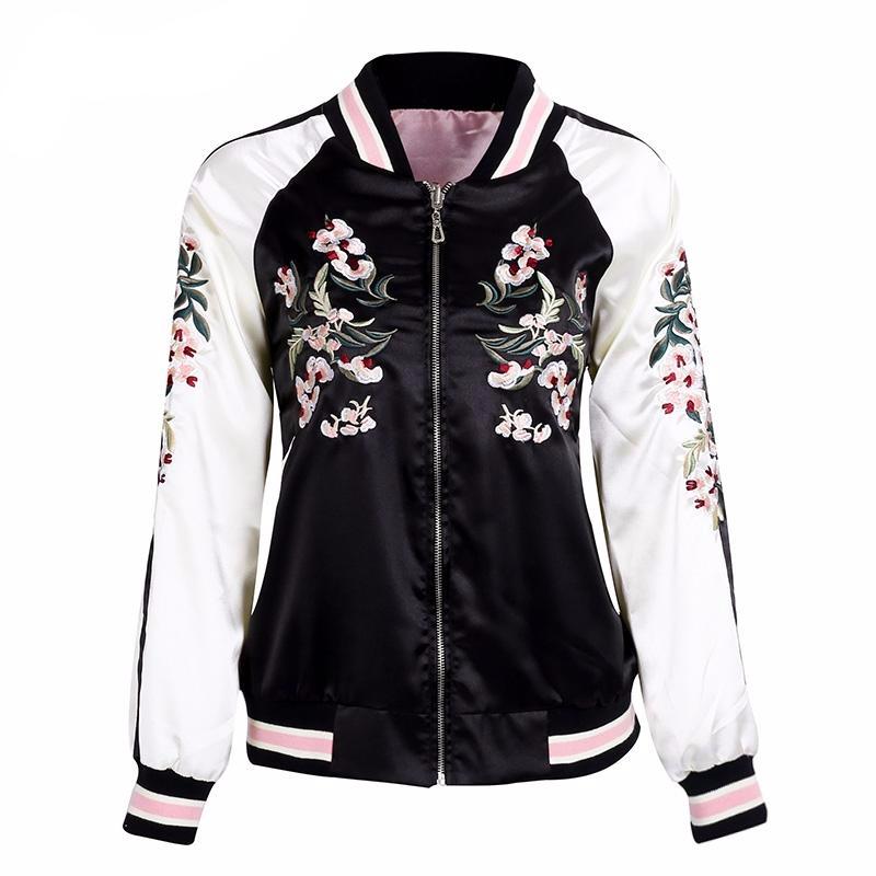 Sakura Sukajan Bomber Jacket - Sun Whispers Boutique
