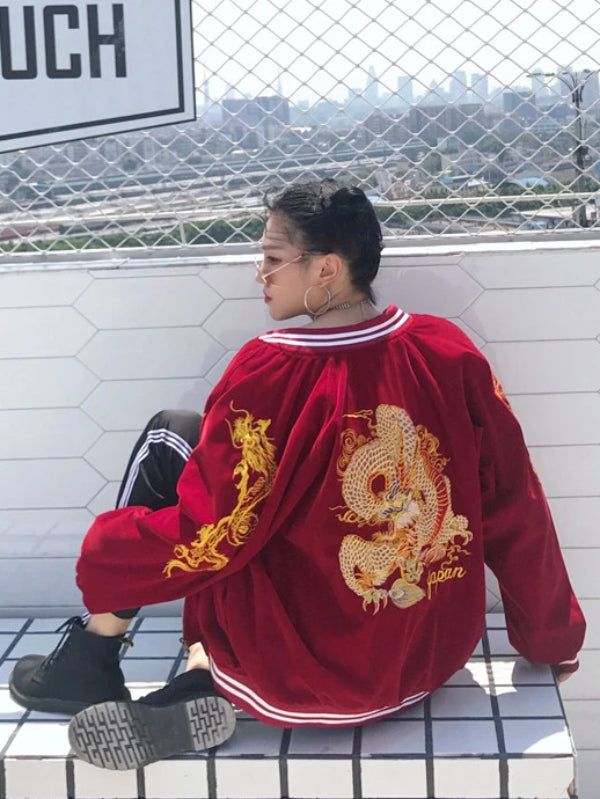 Dragon Of Fortune Bomber Jacket