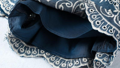 Floral Jeans Playsuit