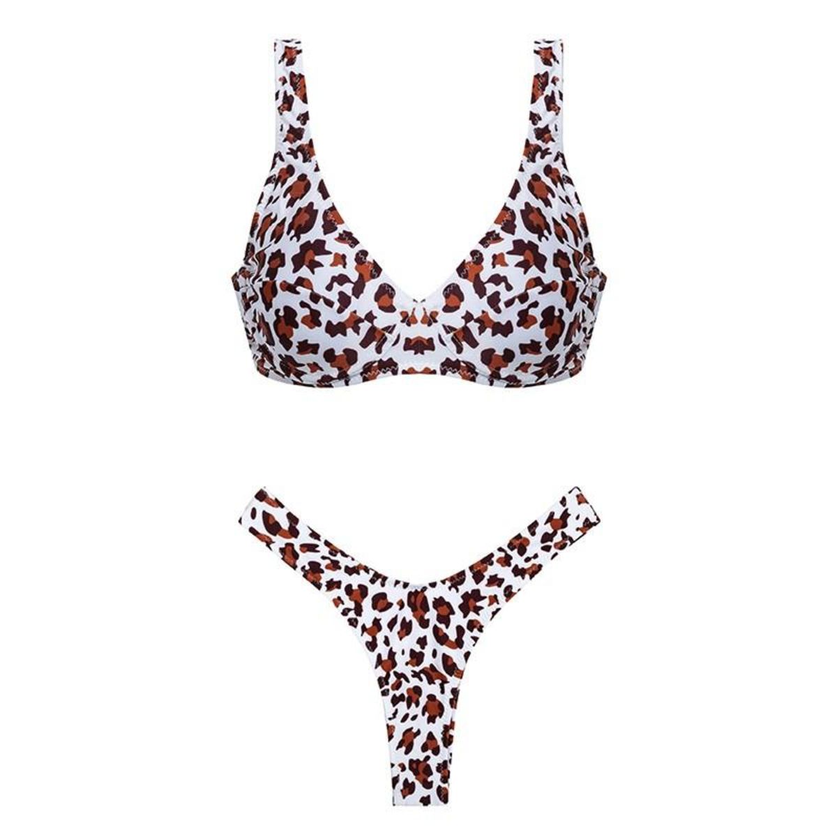 White Leopard Bikini